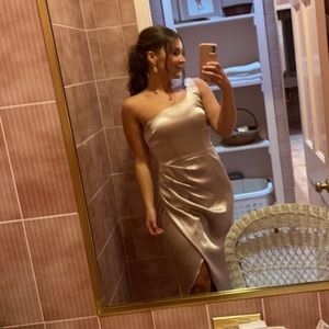 White Fox Silk Dress